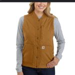 Carhartt Women's Rugged Flex® Relaxed Fit Canvas Insulated Rib Collar Vest Photo 8