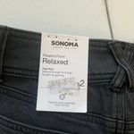 Sonoma NWT! Faded Black Relaxed High Rise Pleaded Front Jean Size 2 Photo 10