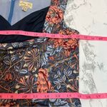 Lindy Bop Ophelia Retro Pin Up Blue Floral Pin Up Swing Rockabilly Dress Sz L Size L Photo 4