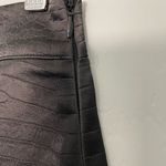 Lulus Going Boldly Black Crocodile Vegan Leather Mini Skirt, XS Photo 6