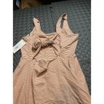 Pact NWT  Shell Stripe Jolene Tie-Back Dress Orange Womens Size Large Photo 6