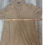 ATM Anthony Thomas Melillo Shirt Dress Camel‎ Beige Cotton Size Large Tan Photo 7