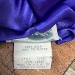 Vintage Inner Most Large Jewel Tone Lace Deep Purple Satiny Silky Slip Dress Photo 5