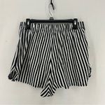 MDS Pull On Striped Shorts Womens 2 Black White Photo 8