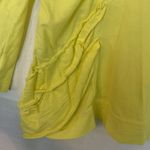 Neon Buddha women's medium yellow button up light weight jacket sweater top long Photo 8