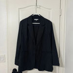 Reformation NWOT Classic Relaxed Lapel Blazer
BLACK & WHITE STRIPE Size Large Photo 1