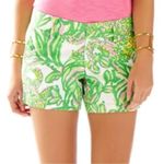 Lilly Pulitzer 4” Callahan Cotton Shorts in Seeing Pink Elephants. SZ 0 Photo 1