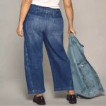 Pilcro The Arin Mid-Rise Button-Front Barrel Pant by Wide Leg Photo 2