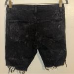 Bongo  Black/Gray-washed Distressed Denim Shorts super soft skinny size 11 Photo 6