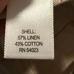 Banana Republic  Linen Trench Coat Jacket Tan Size Small Petite Short Trench Photo 4