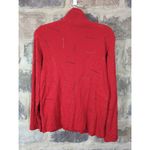 Spa By Chico's‎ Sweatshirt Woman's Small Red Beaded Stripes Full Zip Athletic Photo 5