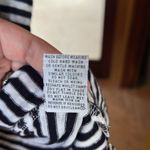 FOIL Linen Blend Black White Stripe Rainbow Collar Size XS Photo 4