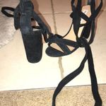 Steve Madden NEVER WORN Black Lace Up Heels Photo 0