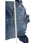 Hasting & Smith Women’s 1X Blue Velour Soft Plush Button Up Long Sleeve Top Photo 8