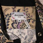 Womens size M Western Shirt Rodeo Snap Front Beige Floral Print Cowgirl Unisex Size M Photo 1