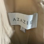 Azazie NWT  Brooke Gold A-Line One Shoulder Satin Bridesmaid Maxi Dress Size 8 Photo 4