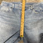 Old Navy Boyfriend Mid Rise Light Wash Distressed Straight Jeans Tall Photo 5