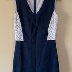 DKNYC Cream & Black V-Neck Sleeveless Dress Size 0 Photo 0