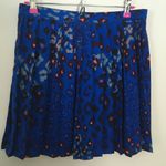Lily White Pleated Colorful Leopard Print Skirt Photo 4
