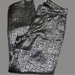 Time and tru black and silver metallic stretch leggings pants! New Size 6 Photo 2