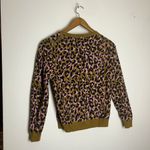 J.Crew  Leopard Print Crewneck Sweater in Mod Leopard Bronzed Moss Pink Wool Photo 8