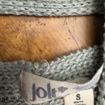 Jolt ‎ Brand Knit Sweater Green Sz Small Crossed Pattern On Back Photo 1