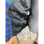 plaid blazer 1980s boxy purple blue green Size 12 Photo 6