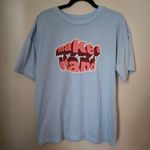 BP Tee Shirt Light Blue Graphic Make A Stand Pink Oversized Casual Crewneck Photo 7
