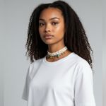 Free People NWT  Lita Charm Necklace in Ivory Photo 2