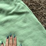 PINK - Victoria's Secret  Green Ribbed Fleece High Waist Jogger Photo 2