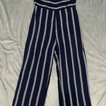 Paper Crane Ethereal  Navy Striped Jumpsuit NWT S Photo 0