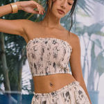 Ink Painting Print Skirt Top Size L Photo 0