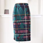 Melissa Paige  Plaid Pencil Skirt in Green Multicolor, Size 1X, New with Tag Photo 8