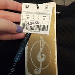 Stradivarius  Black Quilted Mini Skirt NWT Photo 4