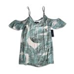 Lulus NWT Lulu’s Green Print Off The Shoulder Dress Photo 6