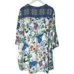 Fig and Flower Floral Print Women's Blouse Top 2X Blue Photo 6