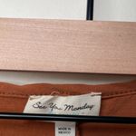 See You Monday Brown Ruched One Shoulder Cocktail Dress Photo 1