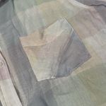 Rails  Charli Pastel Buffalo Linen Blend Button Down Size S Photo 3