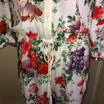 Chelsea and Violet White, Red & Purple Floral Print & Lace Short Romper Size Small Photo 3