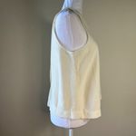 Madewell  Texture & Thread Split-Back Shell Top Sleeveless Cream Shirt Women's S Photo 6