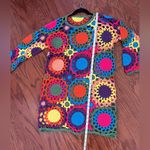Handmade crochet Colorful Crochet Dress Red Photo 2