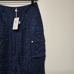 Johnny Was Biya Blue Kiarra Jacquard Cargo Pants B67324-1 Boho Chic Sz 4 Photo 3