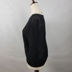 Chico's  Women's Sweater 1 Black Open Knit Dolman Sleeves Square Neck Pullover Photo 4