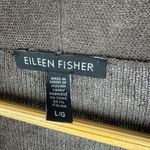 Eileen Fisher  Linen Cardigan Large‎ Brown Draped Open Front Coastal Minimalist Photo 3