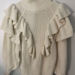 Prologue  ruffle high neck sweater NWT Photo 0