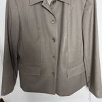 Pendleton Vintage  Taupe Virgin Wool Academia Button Blazer Jacket Size 14W Photo 2