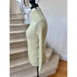 Madewell Pastel Lime Green Alpaca Ribbed Turtleneck Long Sleeve Knit Sweater Photo 1