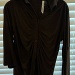 Ny Collection  Rich Brown Blouse Photo 0