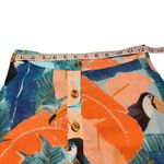 Farm Rio NWT Plantage Rio Toucan Forrest Midi Skirt Button Tropical Button XS Photo 9
