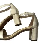 Naturalizer  Vera Gold Metallic Leather Sandals Size 10 festive Holidays chic Photo 7